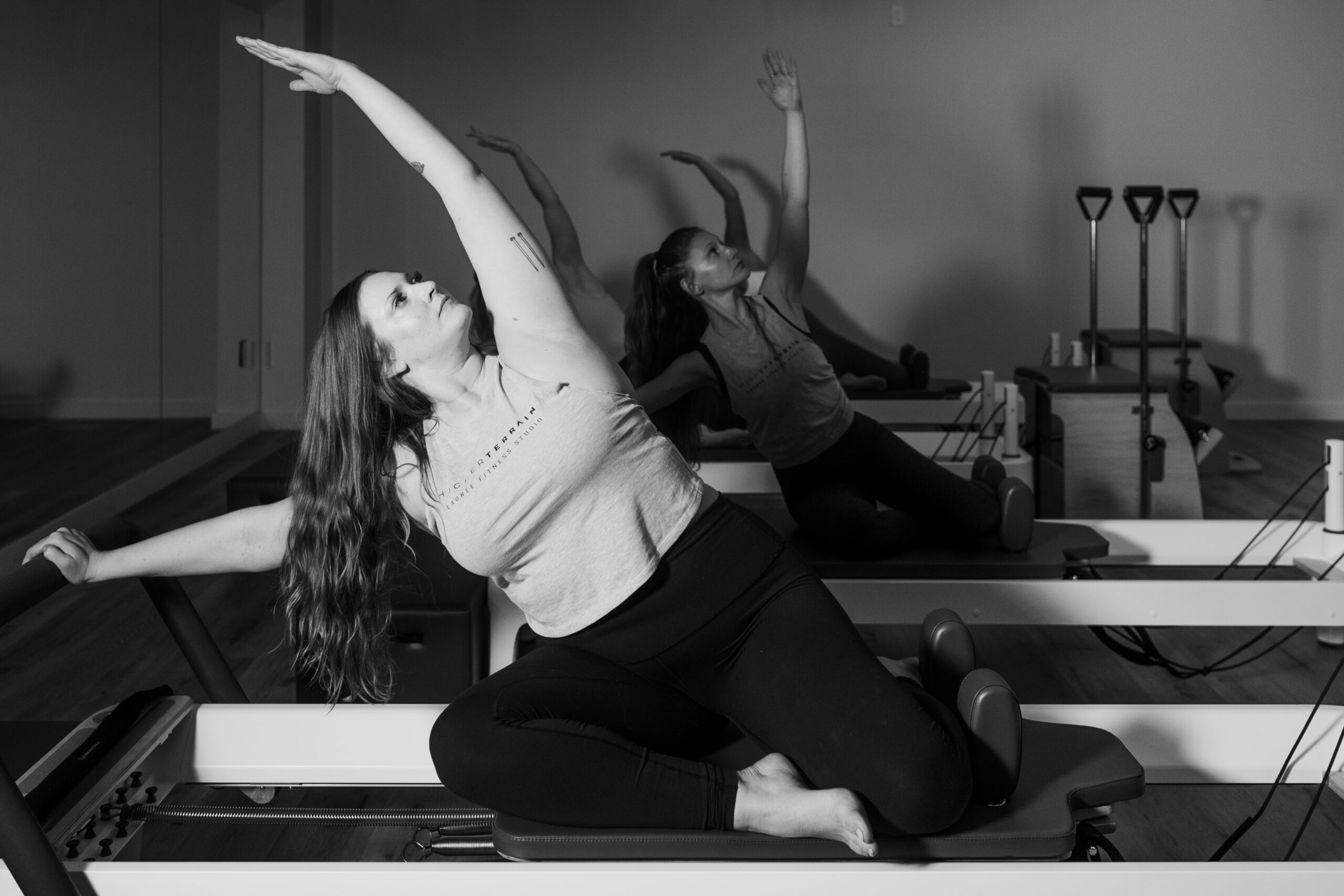 Image of a woman stretching